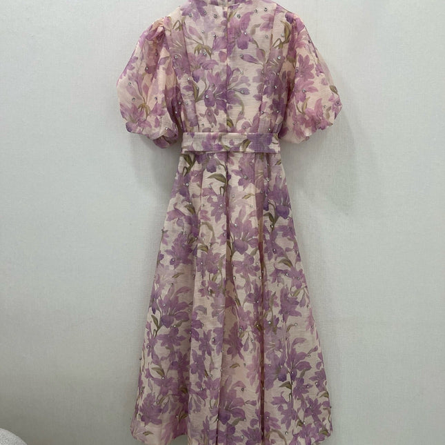 Zimmermann 25 Lyrical Printed Silk Midi Dress