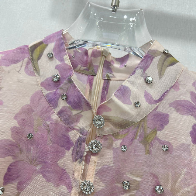 Zimmermann 25 Lyrical Printed Silk Midi Dress