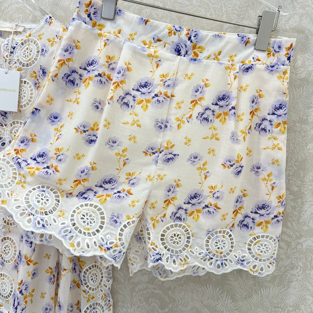 ZIMMER NEW PRINTED TOP AND SHORTS SET 269293