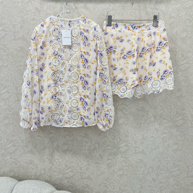 ZIMMER NEW PRINTED TOP AND SHORTS SET 269293