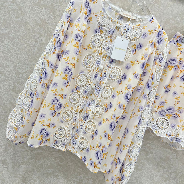 ZIMMER NEW PRINTED TOP AND SHORTS SET 269293