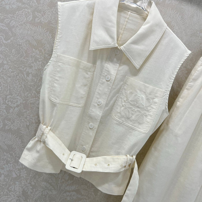 LINEN 25S BLAZER TROUSERS SET 265614