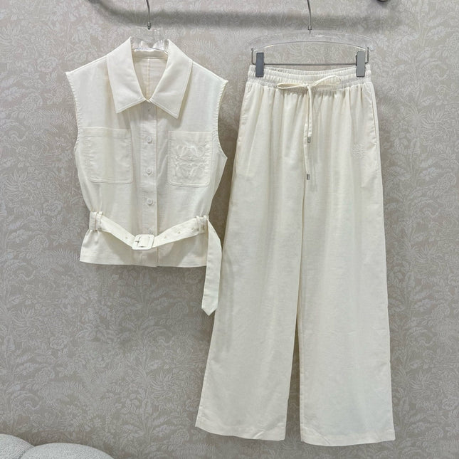 LINEN 25S BLAZER TROUSERS SET 265614