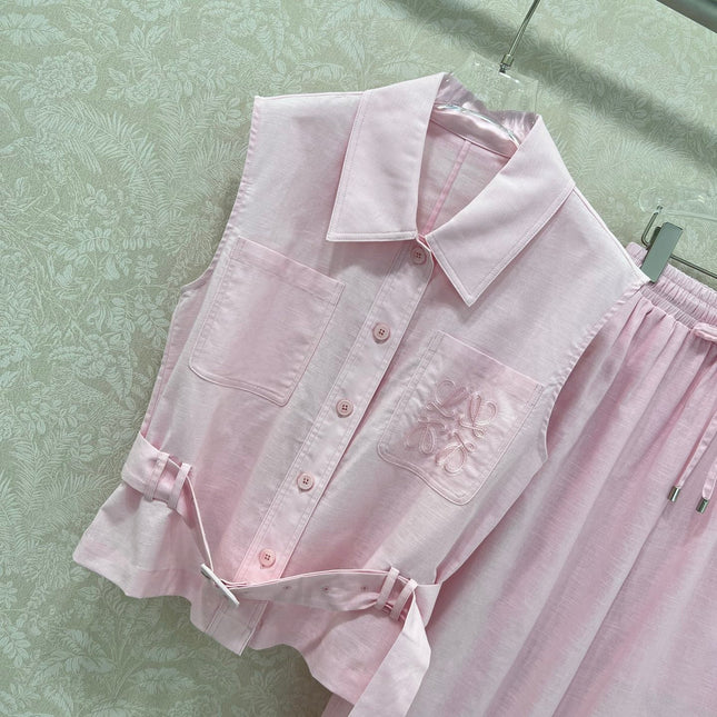 LINEN 25S BLAZER TROUSERS SET 265616