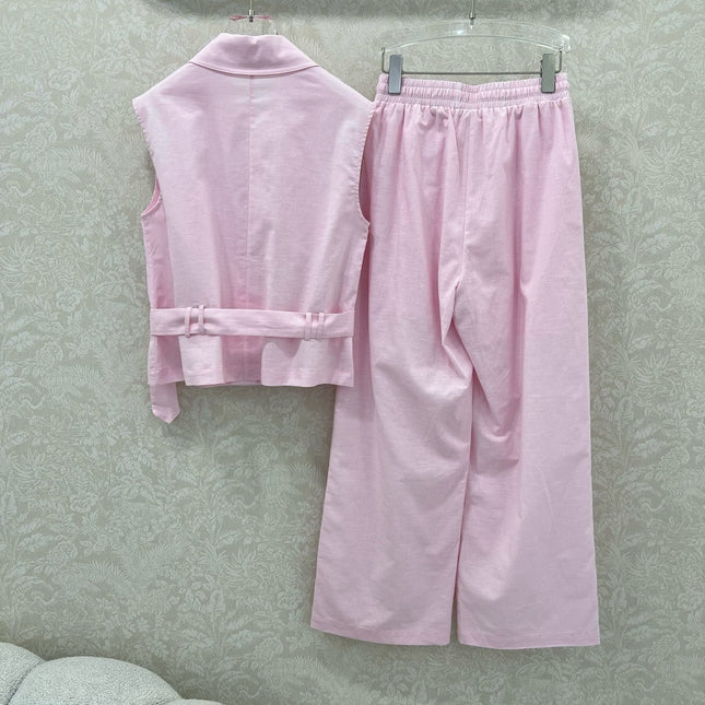 LINEN 25S BLAZER TROUSERS SET 265616