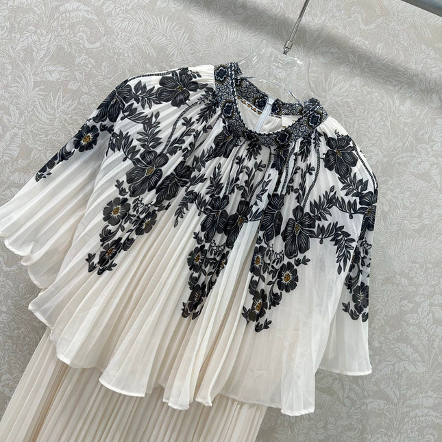 ZIMMER LACE OVERLAY DRESS WITH SMALL STAND COLLAR 269305