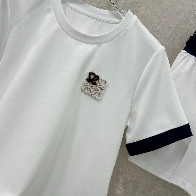 LOEWE SHORT-SLEEVE T-SHIRT AND SHORTS SET 275216