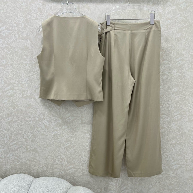 DIOR WIDE-LEG PANTS AND VEST SET 275206