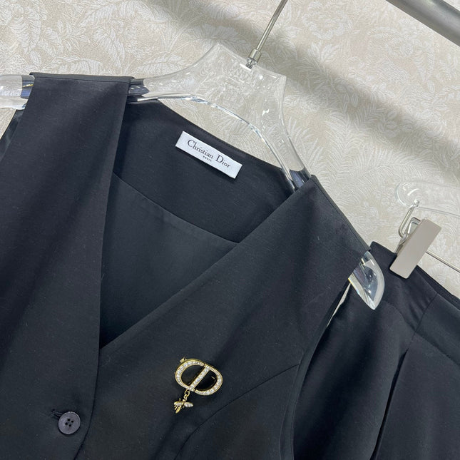 DIOR WIDE-LEG PANTS AND VEST SET 275208
