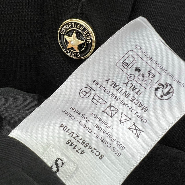 DIOR SLEEVELESS DRESS WITH RUFFLED SHOULDERS AND HEM 269143