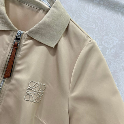 LOEWE SHORT-SLEEVE SHIFT DRESS WITH SIDE POCKETS