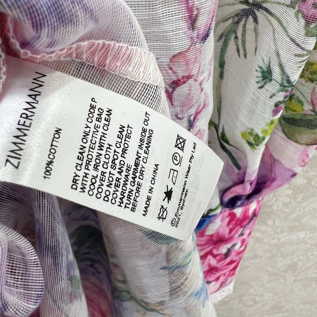 ZIMMER FLORAL PRINT DRESS WITH STAND COLLAR 269177