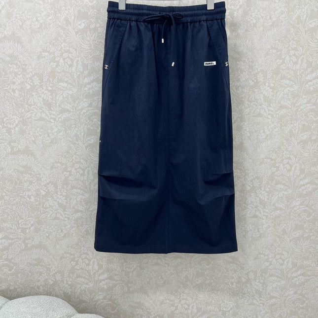 CHANEL DARK BLUE SKIRT 269203