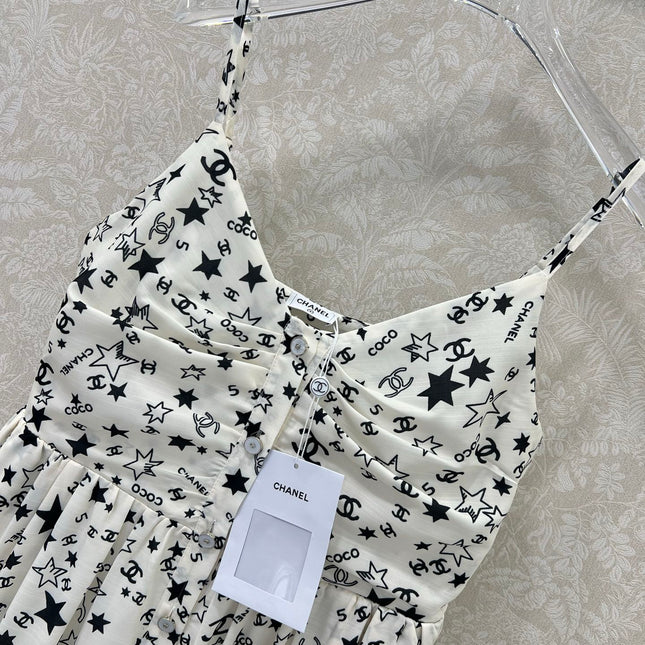 CHANEL WHITE SPAGHETTI STRAP DRESS 269211
