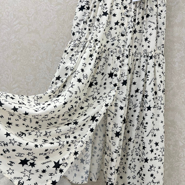 CHANEL WHITE SPAGHETTI STRAP DRESS 269211