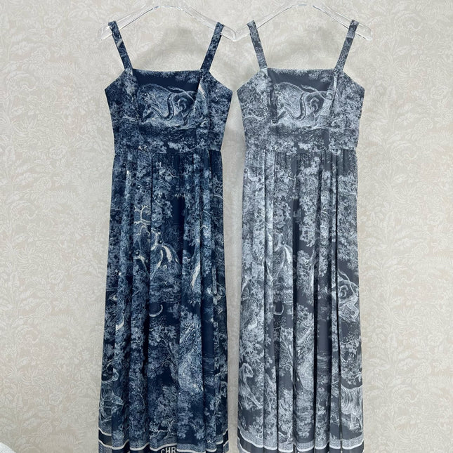 DIOR SPAGHETTI STRAP DRESS IN BLACK