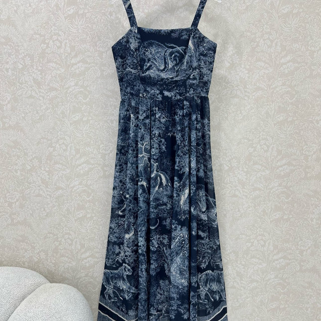 DIOR SPAGHETTI STRAP DRESS IN BLACK