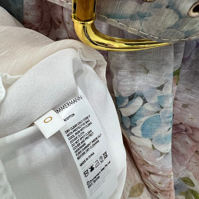 ZIMMERMANN SHORT DOPAMINE HERRINGBONE DRESS 269370