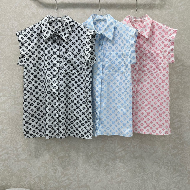 LV SLEEVELESS LOGO PRINT TOP 269949