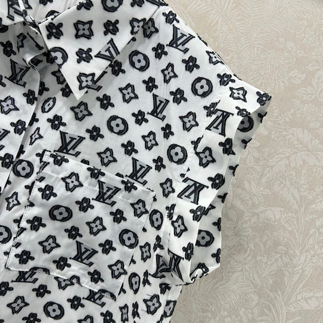 LV SLEEVELESS LOGO PRINT TOP 269951