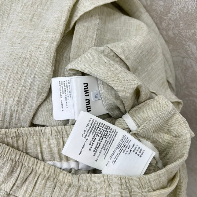 CHANEL SHIRT AND WIDE-LEG TROUSERS SET STYLE 33