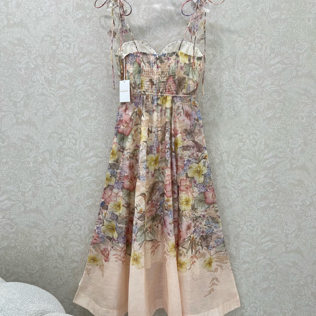 ZIMMER NEW STYLE FLORAL HALTER DRESS 272272