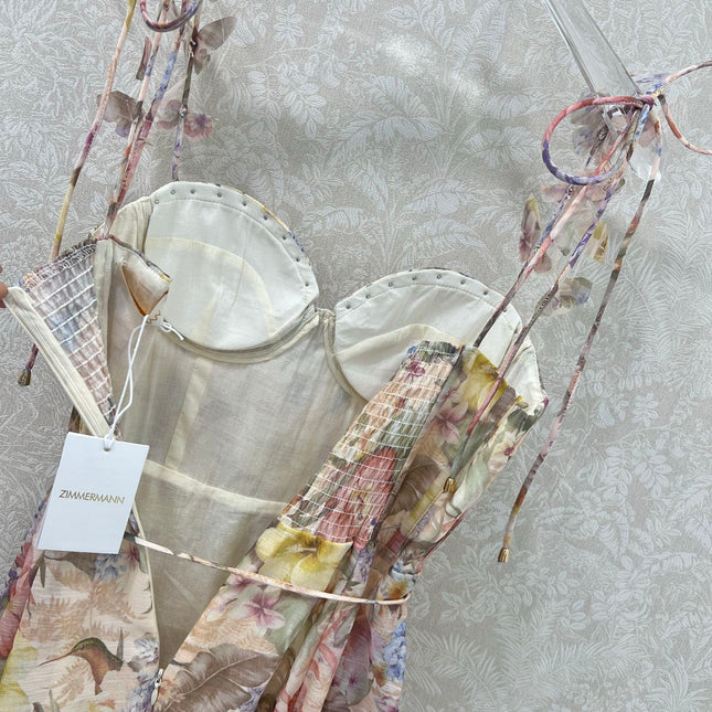 ZIMMER NEW STYLE FLORAL HALTER DRESS 272272