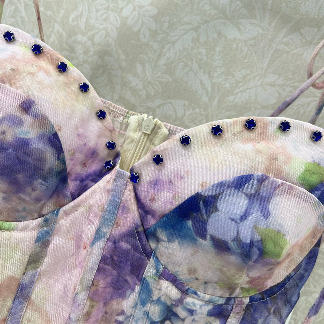 ZIMMER NEW STYLE FLORAL HALTER DRESS 272271