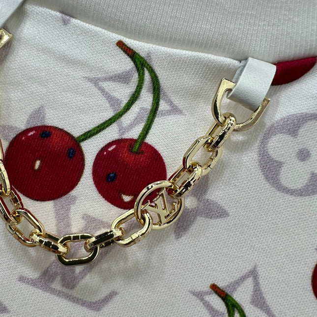 LOUIS VUITTON CHERRY BLOSSOM PRINT T-SHIRT 275068
