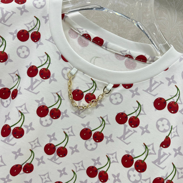 LOUIS VUITTON CHERRY BLOSSOM PRINT T-SHIRT 275068