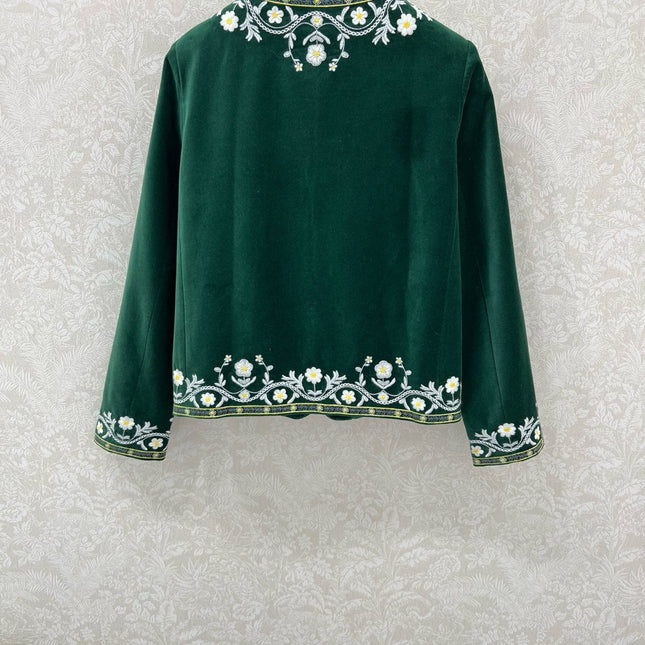 CELINE VELVET EMBROIDERED JACKET 275257