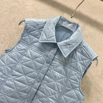 MONCLER 25S DOWN VEST IN BLUE 098