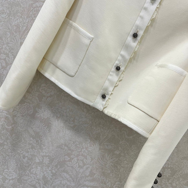 DIOR 25S SILK-BLEND KNIT JACKET STYLE 173