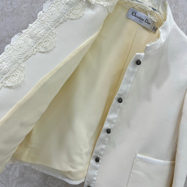 DIOR 25S SILK-BLEND KNIT JACKET STYLE 173