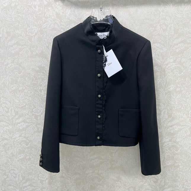 DIOR 25S SILK-BLEND KNIT JACKET STYLE 172