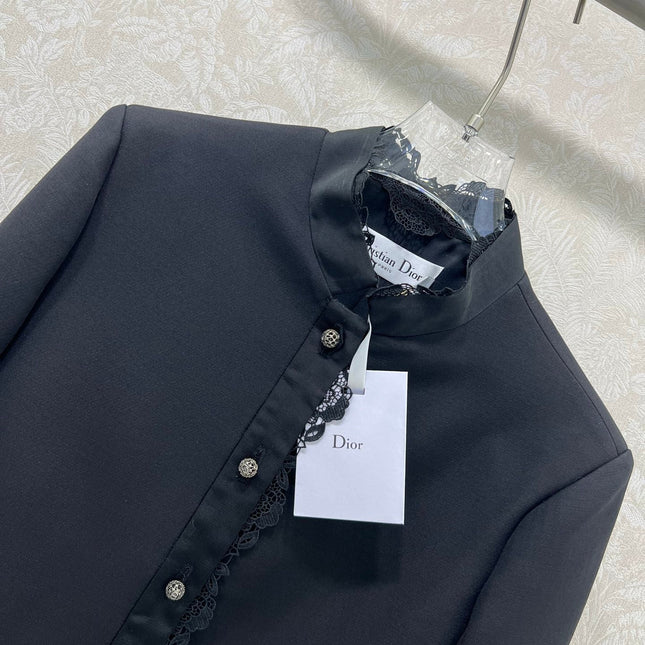 DIOR 25S SILK-BLEND KNIT JACKET STYLE 172