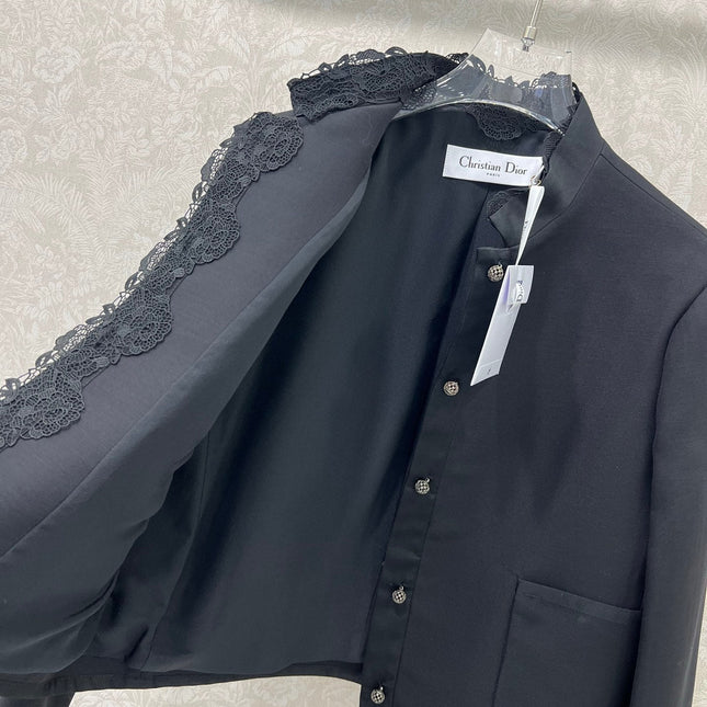 DIOR 25S SILK-BLEND KNIT JACKET STYLE 172