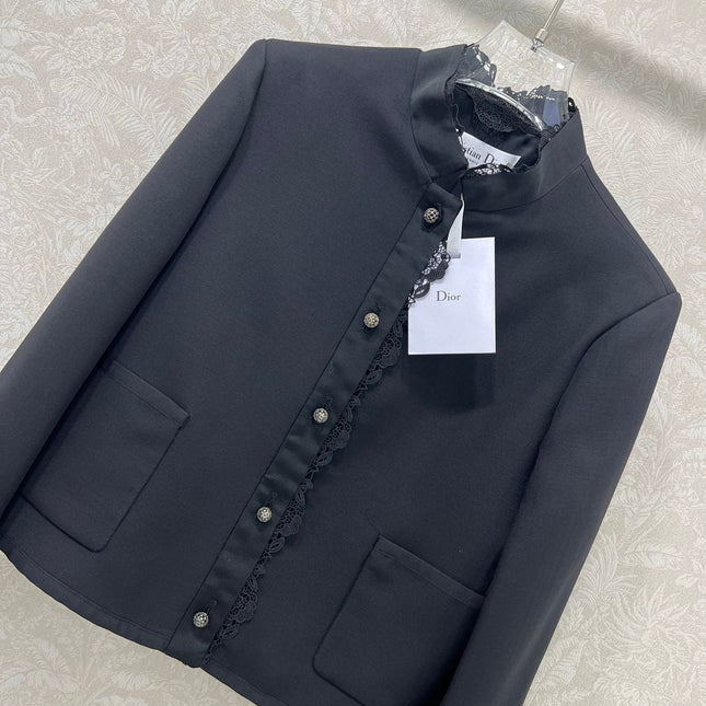 DIOR 25S SILK-BLEND KNIT JACKET STYLE 172