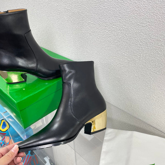 TEX ANKLE BOOT IN BLACK CALFSKIN