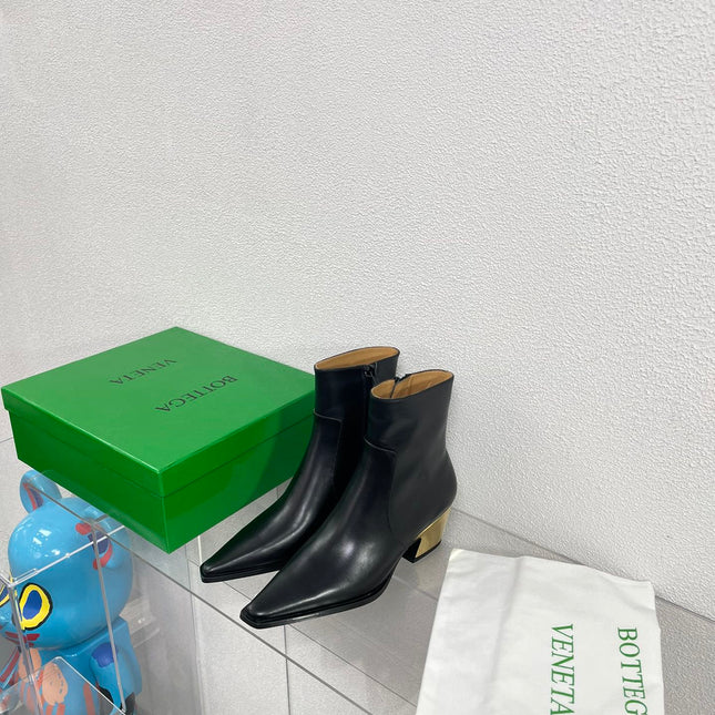 TEX ANKLE BOOT IN BLACK CALFSKIN