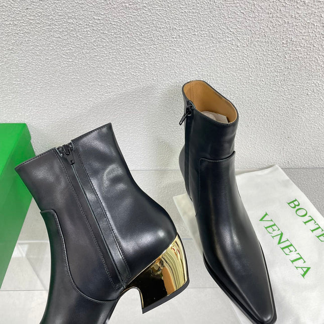 TEX ANKLE BOOT IN BLACK CALFSKIN