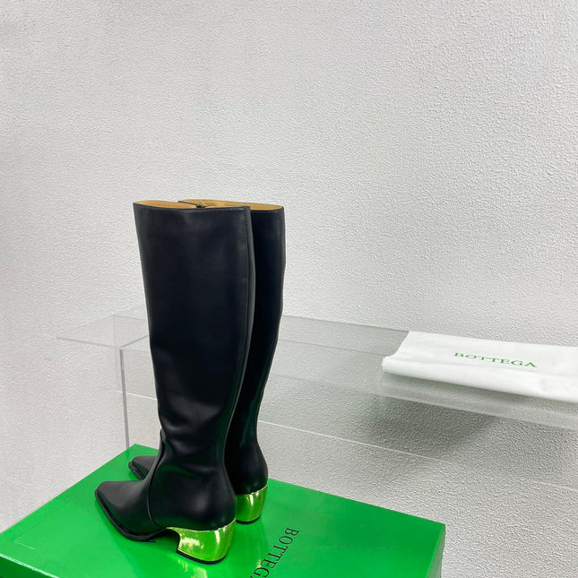 TEX HIGH BOOT IN BLACK CALFSKIN