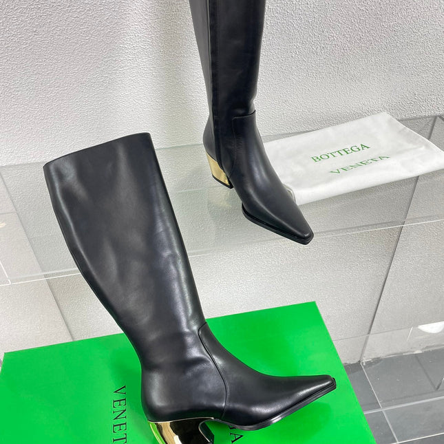 TEX HIGH BOOT IN BLACK CALFSKIN