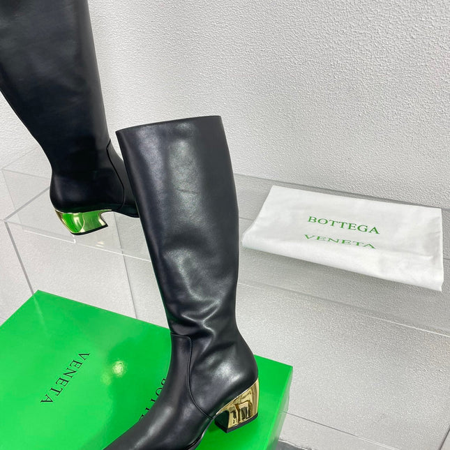 TEX HIGH BOOT IN BLACK CALFSKIN