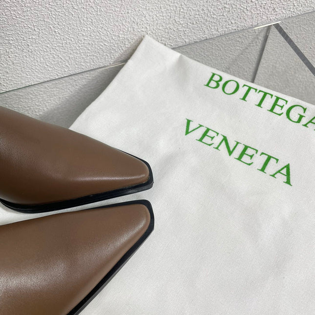 TEX HIGH BOOT IN MEDIUM BROWN PATENT CALFSKIN