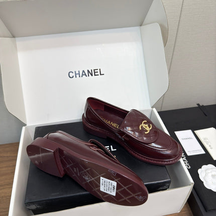 MOCCASIN 2.5 CM IN MAHOGANY RED PREMIUM LAMBSKIN