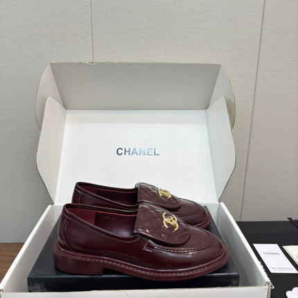 MOCCASIN 2.5 CM IN MAHOGANY RED PREMIUM LAMBSKIN