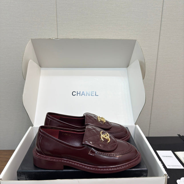 MOCCASIN 2.5 CM IN MAHOGANY RED PREMIUM LAMBSKIN