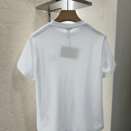 LOEW 25S EMBROIDERED FLOWER T-SHIRT TEE 265626