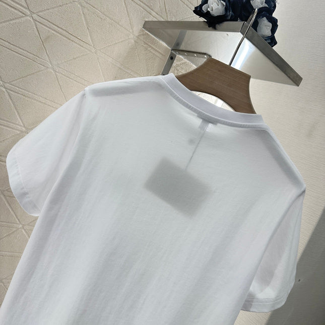 LOEW 25S EMBROIDERED FLOWER T-SHIRT TEE 265626